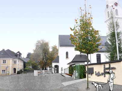 Entwurf für den Bereich vor der Kirche Entwurf für den Bereich vor der Kirche