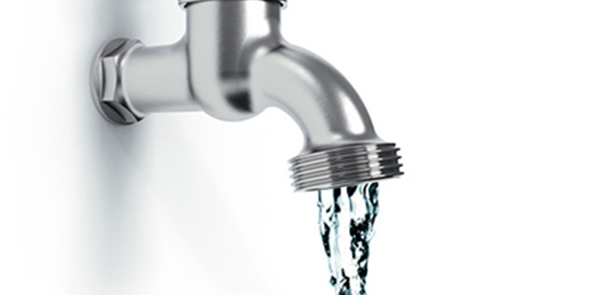 Dieses Bild zeigt einen Wasserhahn mit fließend Wasser.