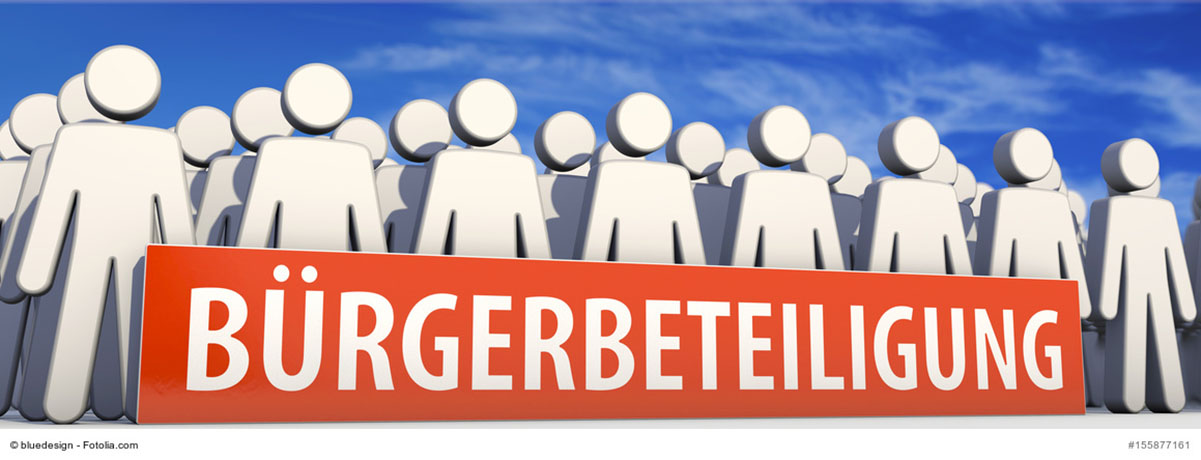Dieses Bild zeigt den Schriftzug "Bürgerbeteiligung".