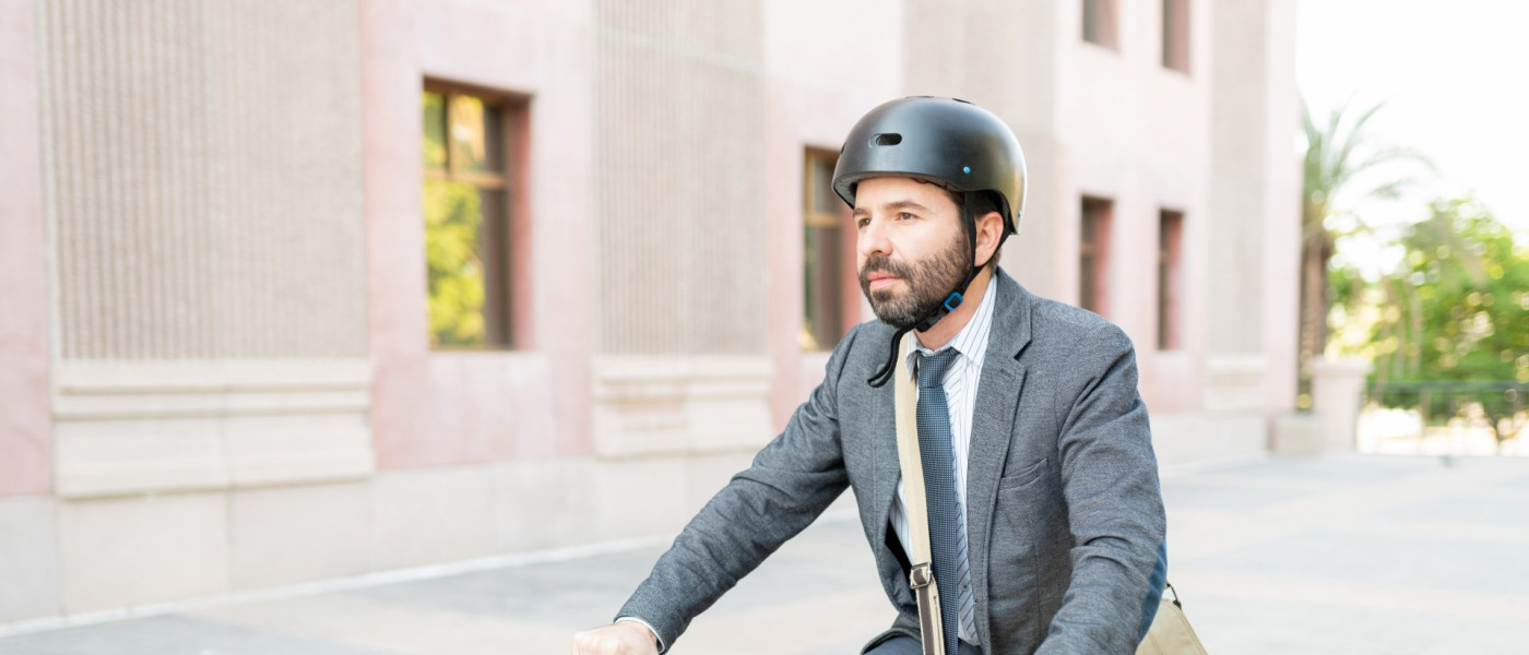 Dieses Bild zeigt einen Radfahrer.