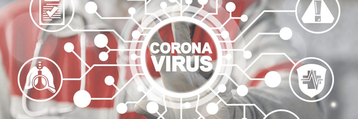 Dieses Bild zeigt eine Infografik rund um das Coronavirus.