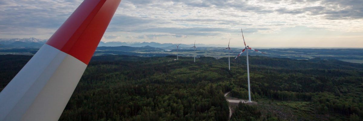 Dieses Bild zeigt den Windpark Munderfing.