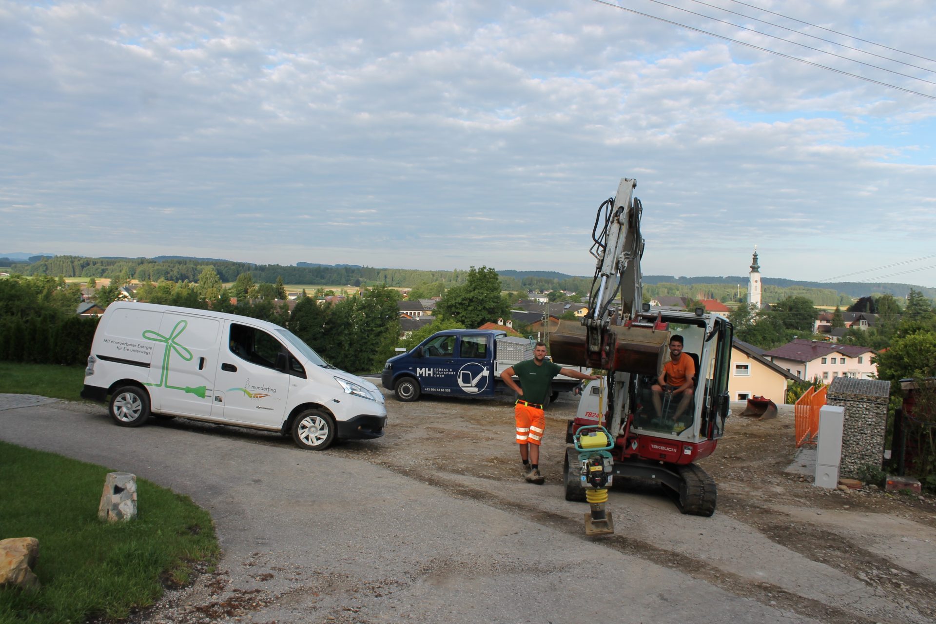 Dieses Bild zeigt die Bauarbeiten im Rahmen der Straßensanierung in Spreitzenberg.