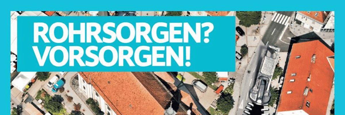 Dieses Bild zeigt eine Werbebild zum Thema "Vorsorge statt Rohrsorge".