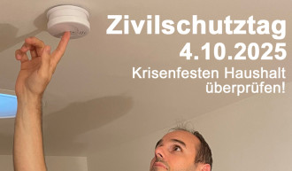 Zivilschutztag 4.10.2025 Krisenfesten Haushalt überprüfen