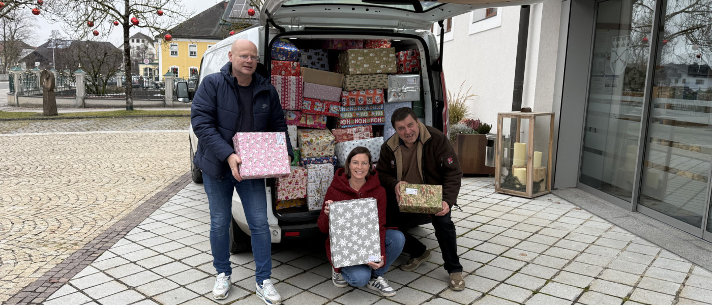 Christkindl aus der Schuhschachtel Aktion in Munderfing