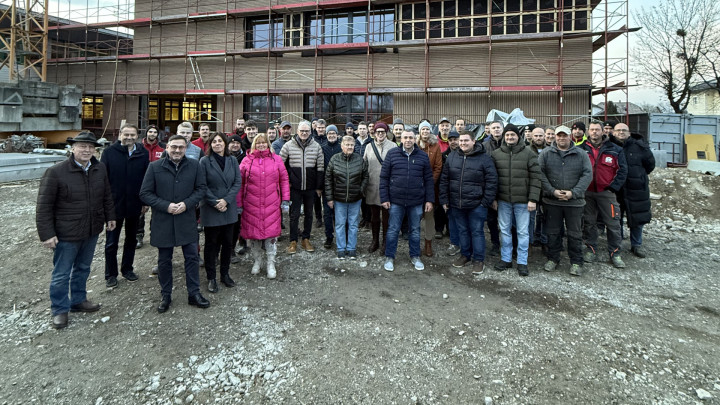 Gleichenfeier für den Neubau der Volksschule Munderfing