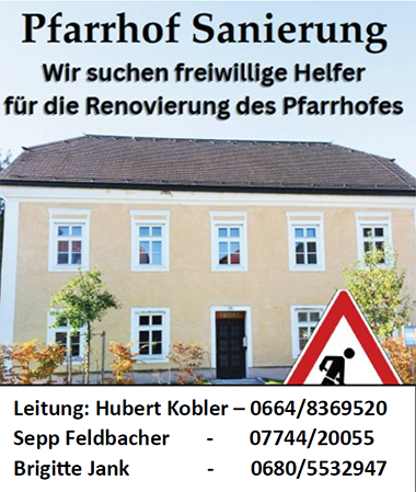 Pfarrhof Sanierung Pfarrhof Sanierung