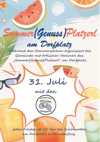Sommer(Genuss)Platzerl von den Radfreunden - Fr. 31.07.2026 um 15:00 Uhr