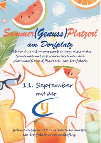 Sommer(Genuss)Platzerl von der Landjugend - Fr. 11.09.2026 um 15:00 Uhr