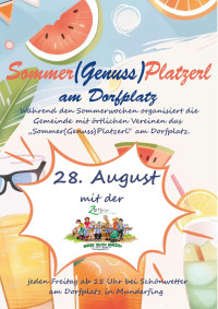 Sommer(Genuss)Platzerl von der Zeit-Bank für Alt und Jung - Fr. 28.08.2026 um 15:00 Uhr