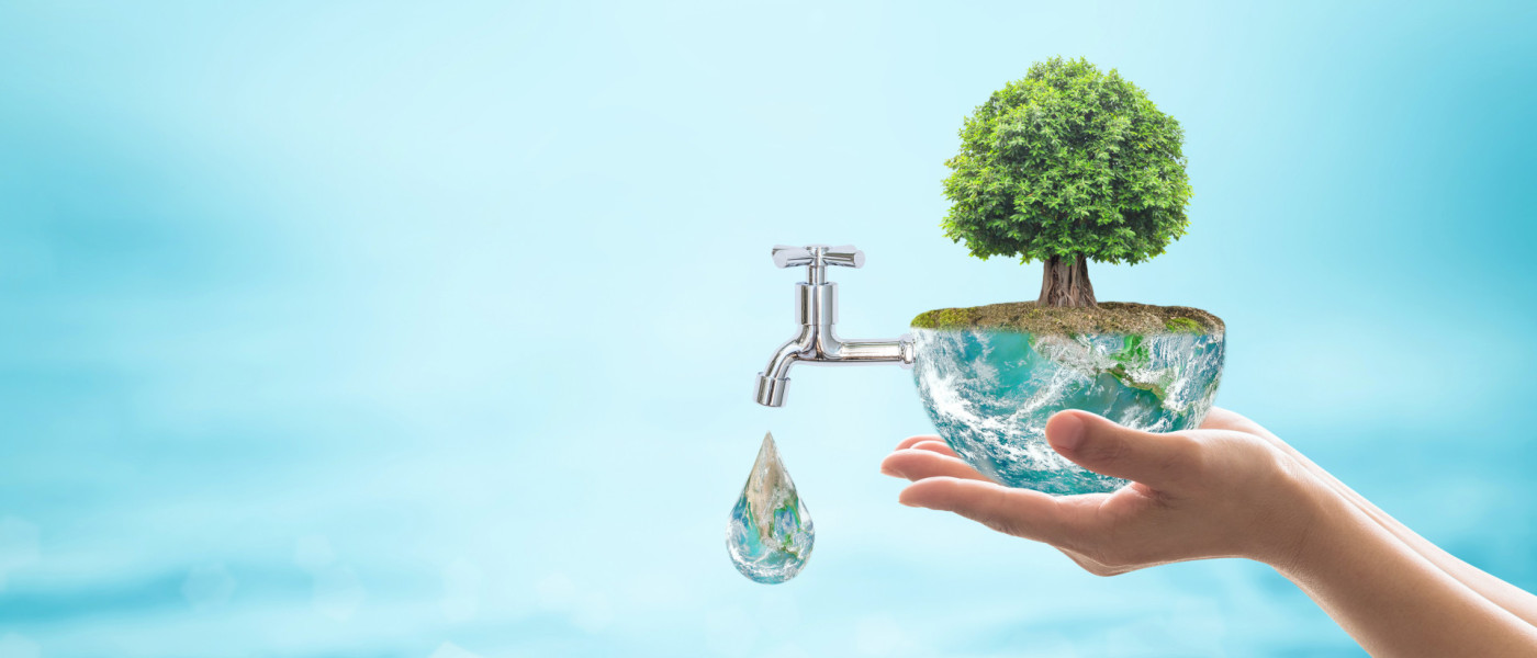 Wasserhahn aus Erde