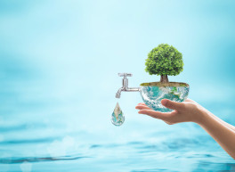 Wasserhahn aus Erde