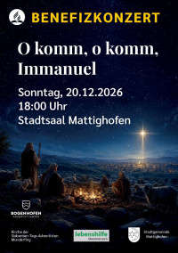 Benefizkonzert im Advent - So. 20.12.2026 um 18:00 Uhr